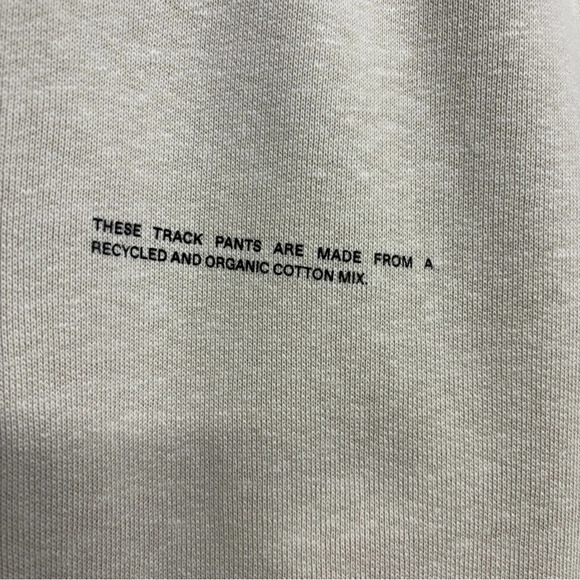 Pangaia 365 signature unisex recycled & organic cotton track pants Stone Medium - Picture 6 of 12